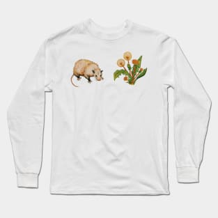 Possum and Dandelions Long Sleeve T-Shirt